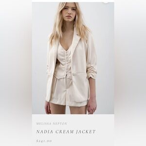 Faux leather gorgeous Melissa Nepton jacket-nwot